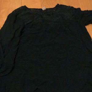 Half sleeve green blouse